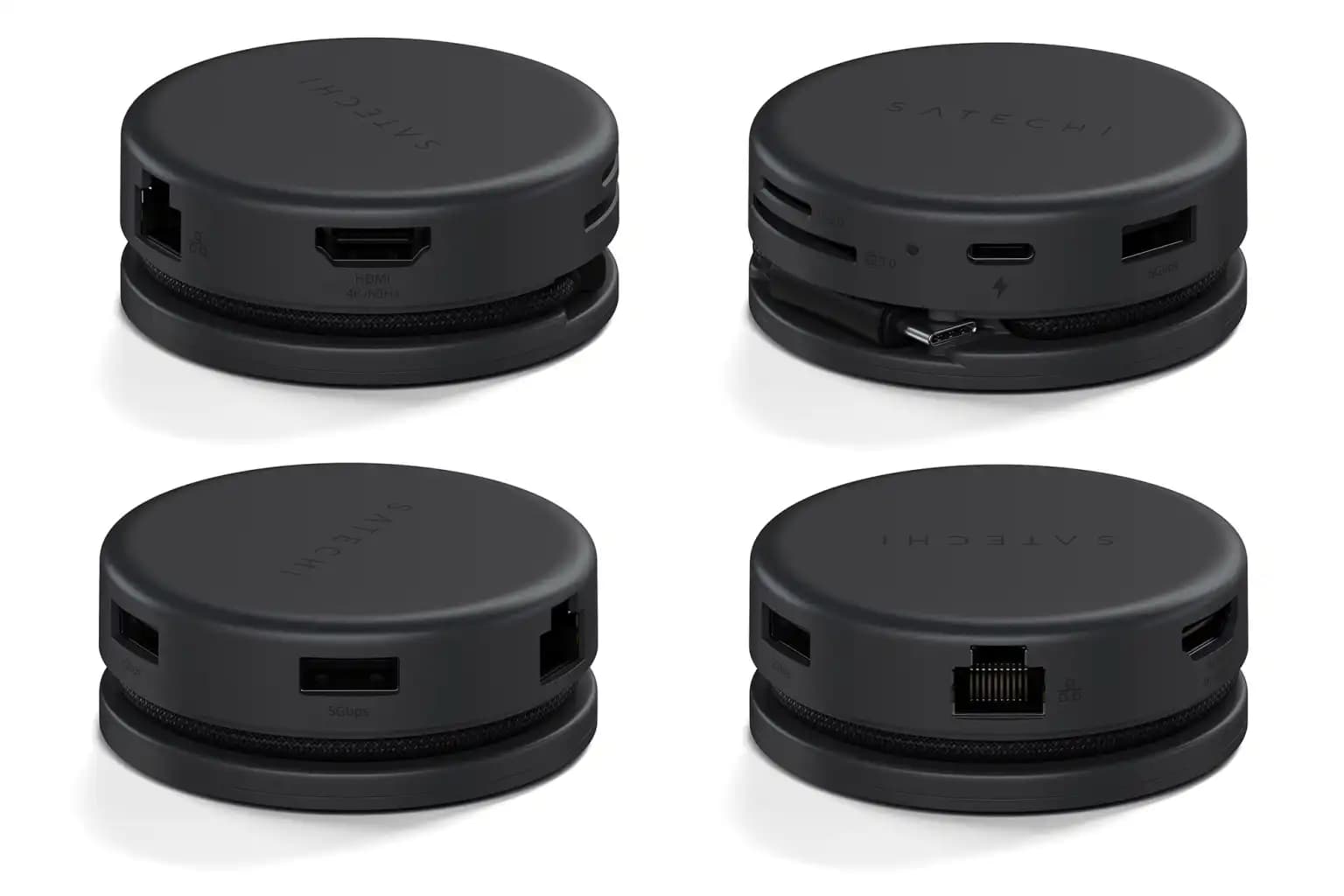 Адаптер Satechi OnTheGo 7-in-1 Multiport Adapter Space Black